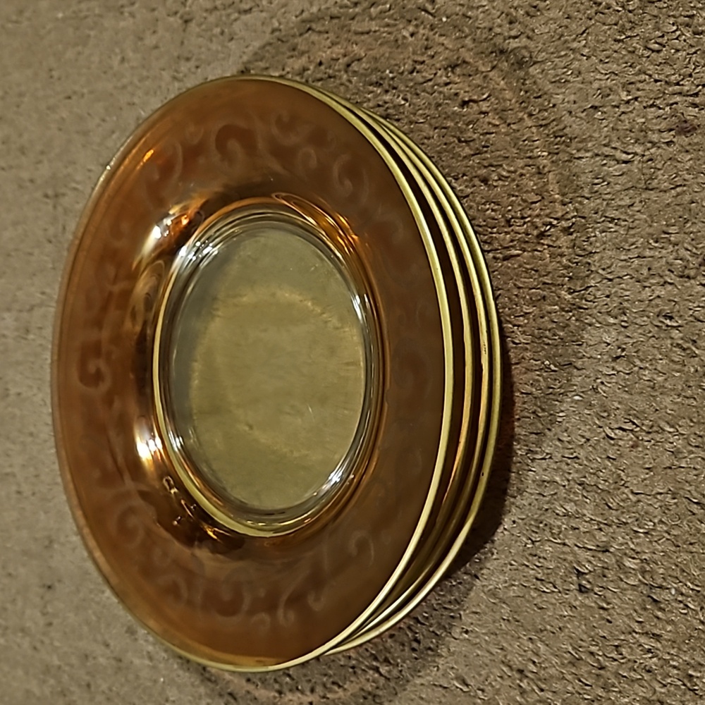 Vintage venetian glass plates